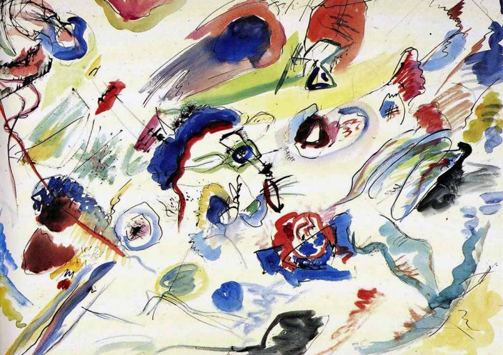 Wasilij Kandinskij: Senza titolo realizzato nel 1913 ma datato 1910 dall’artista acquerello, matita ed inchiostro di china